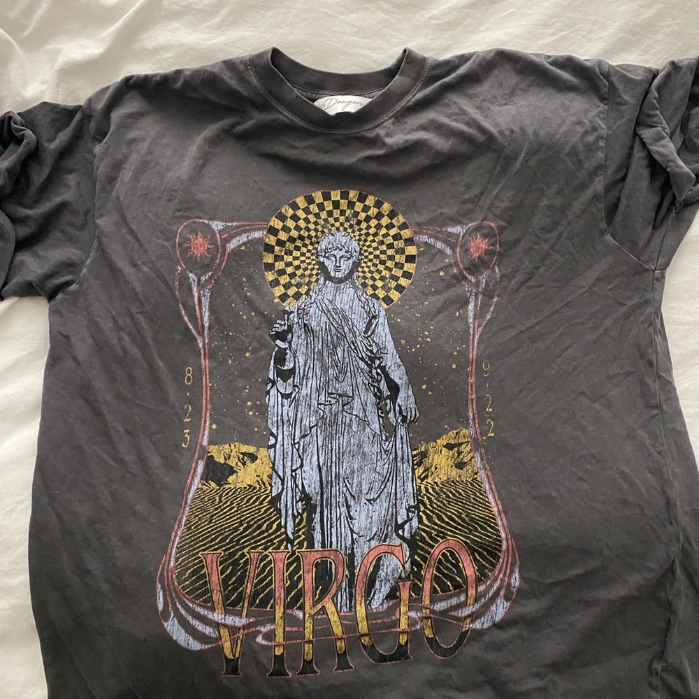 Free People Black Short Sleeve Tee